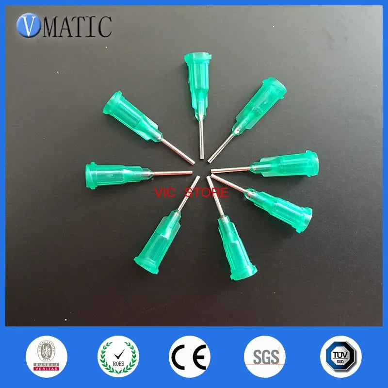 Free Shipping High BestSelling 100Pcs/Bag 18G Green Color Dispensing Needles Stainless Steel Tips 1/2 Inch