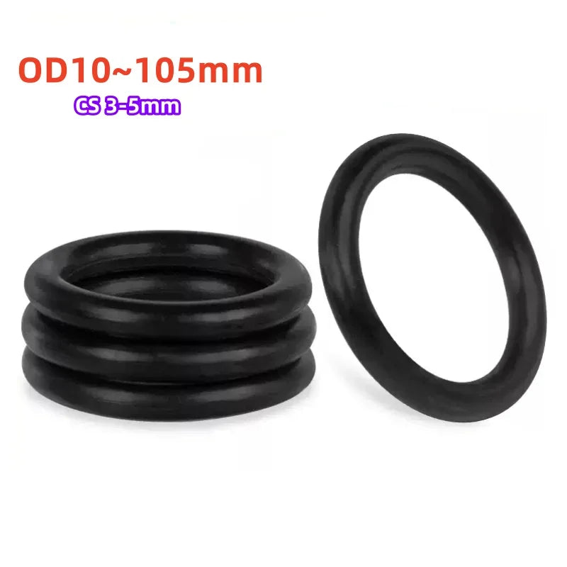 Black O Ring Gasket Rubber Gaskets Seal Ring Nitrile Rubber High Pressure O-Rings NBR Corrosion Oil Resist Sealing Washer