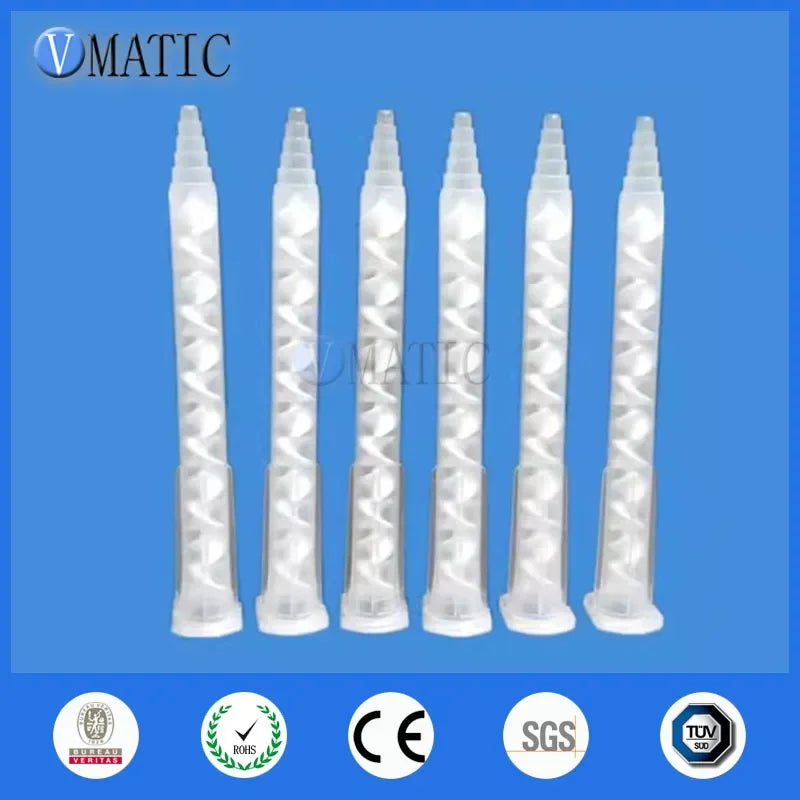 Free Shipping MA6.3-12S Resin AB Glue Static Mixer Mixing Tube Mixing Nozzle For Two Component Liquid Mixing Machine AB Glue Gun