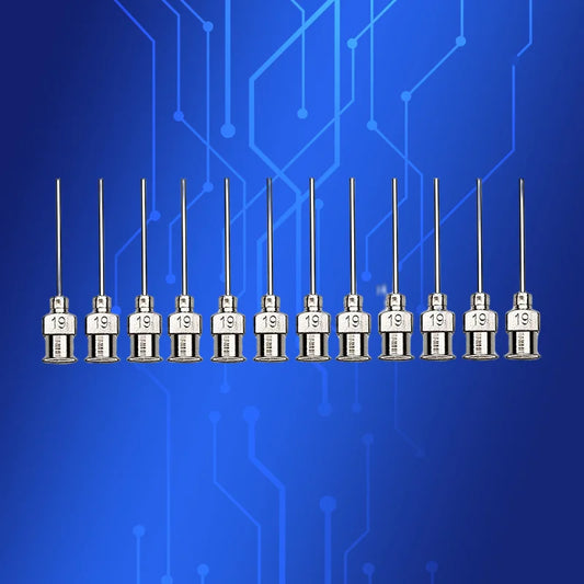 Free Shipping 12Pcs 1 Inch Tip Length 19G Blunt Stainless Steel Dispensing Tips Dispenser Syringe Needle With Factory Price