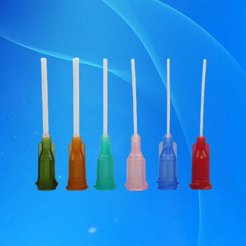 ‌600Pcs PP Flexible Dispensing Needles 14-25G Mix | 1'' Length Multi-Size for Cosmetics/Electronics (Anti-Clog) Free Shipping‌