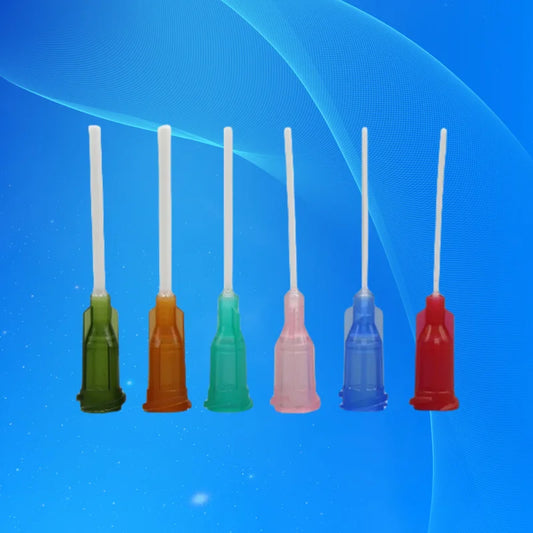‌600Pcs PP Flexible Dispensing Needles 14-25G Mix | 1'' Length Multi-Size for Cosmetics/Electronics (Anti-Clog) Free Shipping‌