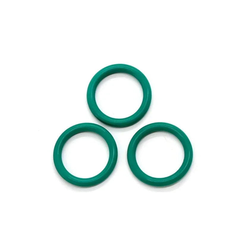 Green Fluorine Rubber O-Ring OD 4-70mm Thickness CS 1/1.5/2mm O-Rings Sealing Gasket Oil Resistant Acid & Alkali Resistant