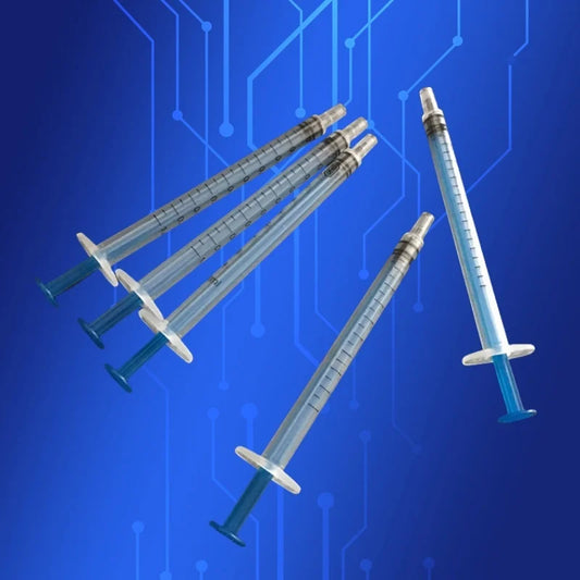 ‌20PCS 1ml Plastic Syringes Kit | Precision Dispensing Tools with Safety Cap for Lab/Craft (1cc Graduated, Non-Sterile)‌