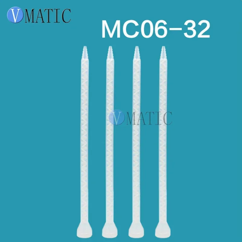 MC06-32 Industrial Static Mixer Nozzle ▶ For 2-Component Epoxy Resin (White Core)  ≤0.5% Mixing Deviation