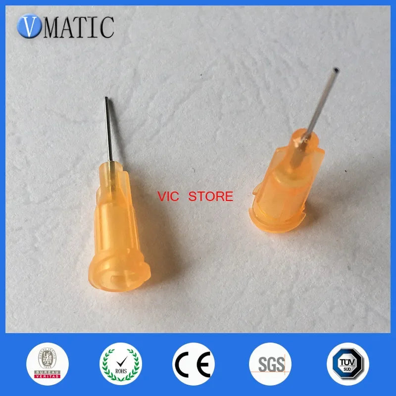 Free Shipping 23G Te Premier Dispensing Tips, 0.5" 1/2 Inch Tubing Length 100 Pcs Glue Dispensing Needles