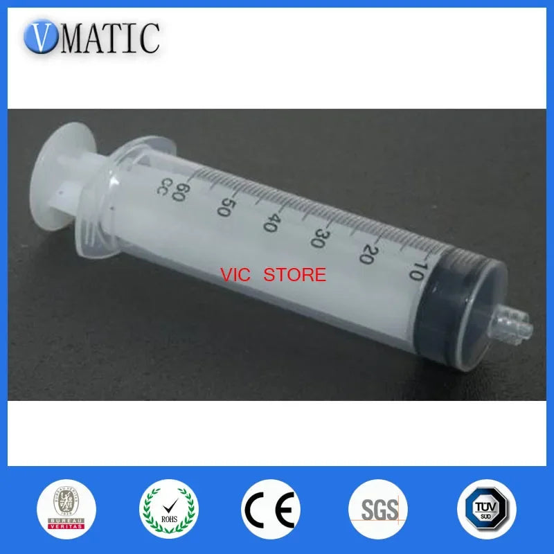 Free Shipping 10Pcs/Set 60ml 60cc Glue Dispensing Plastic Syringe Liquid Dispenser Syringe
