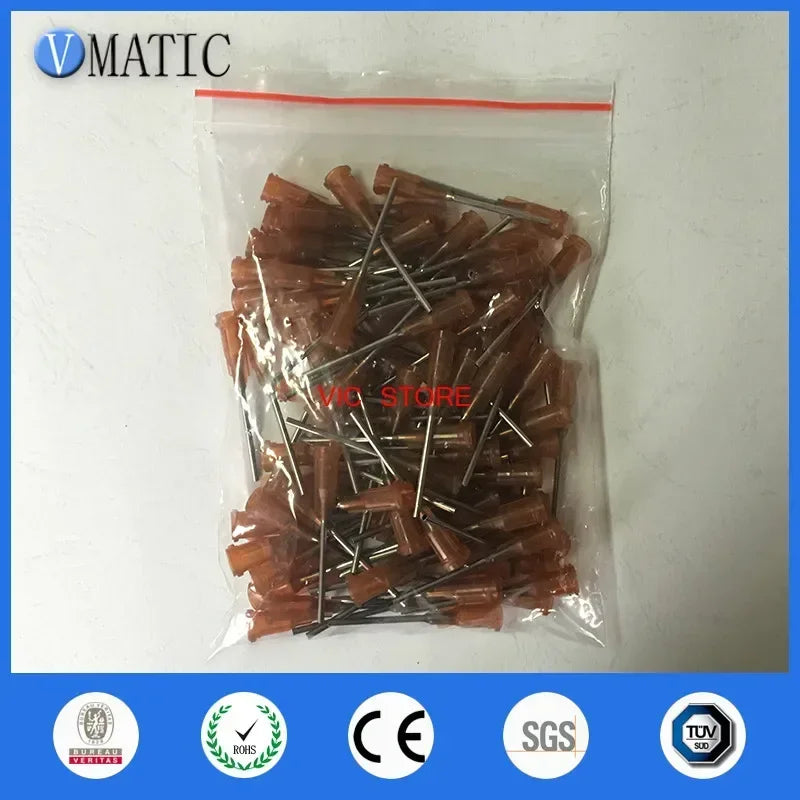 Precision Dispensing Nozzle Set 15Gx25mm ▶ 100PCS/Polybag 🚀 ≤0.02mm Tip Tolerance