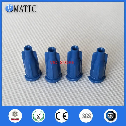 Free Shipping 1000Pcs Luer Lock Screw Type Dark Blue Syringe Caps Dispensing Syringe Cap Stoppers