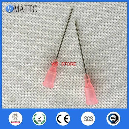 Free Shipping 100Pcs 1.5'' 20G TE Premier Dispensing Tips Dispense Syringe Needles 1-1/2 Inch