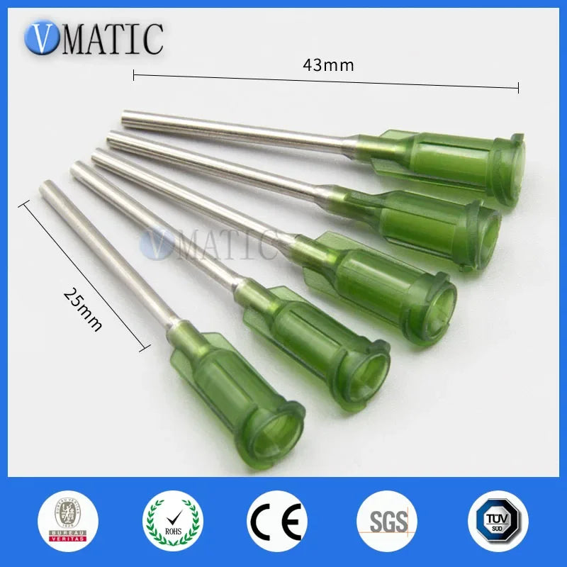 Free Shipping 100Pcs 14G 1'' Glue Dispensing Syringe Needle 1 Inch