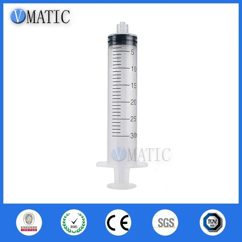 ‌30ml Industrial Luer Lock Syringe | Manual Glue Dispenser Kit with 3 Tips for Resin/Adhesive/Solder Paste (Leak-Proof)‌