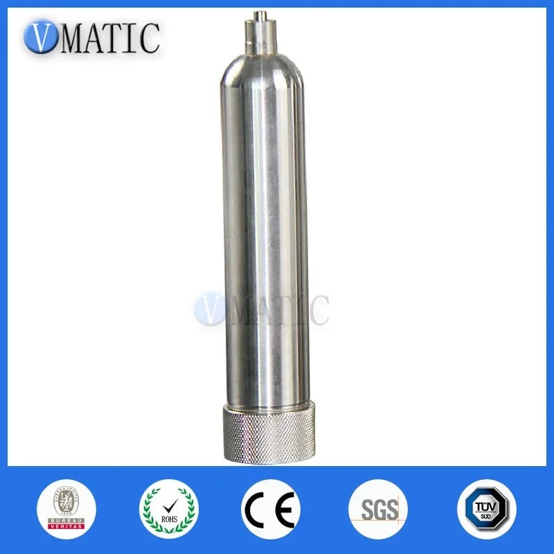 Free Shipping 55cc 55ml Corrosion Resistant Glue Dispensing Pneumatic Stainless Steel Syringe With Cones Dispenser Syringe
