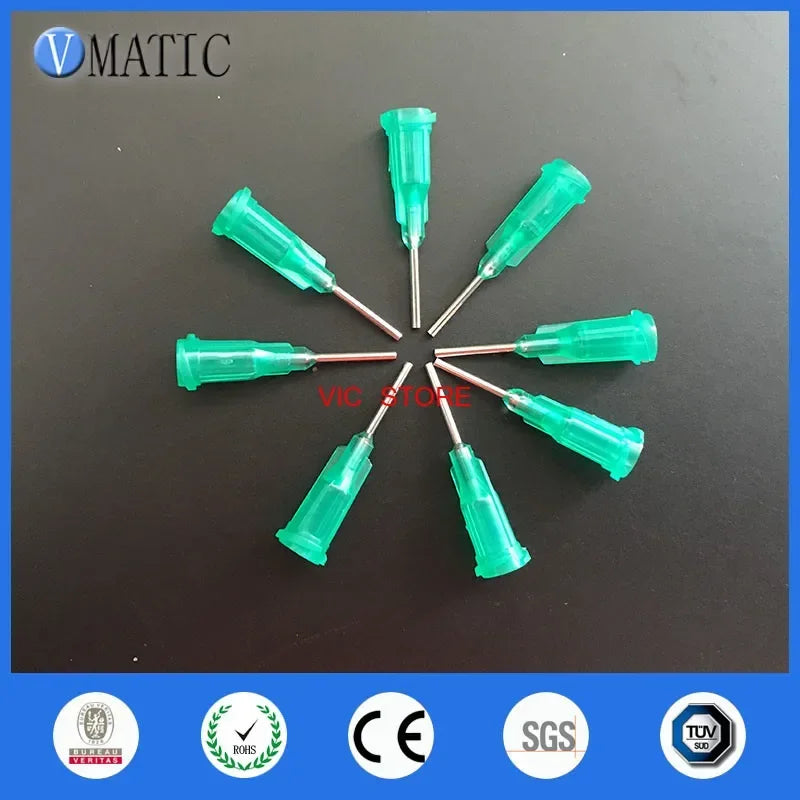 ‌Industrial 18G Dispensing Needles 100-Pcs | Precision Stainless Steel Tips (1/2") for SMT Glue & LED Encapsulation (Anti-Cloggi
