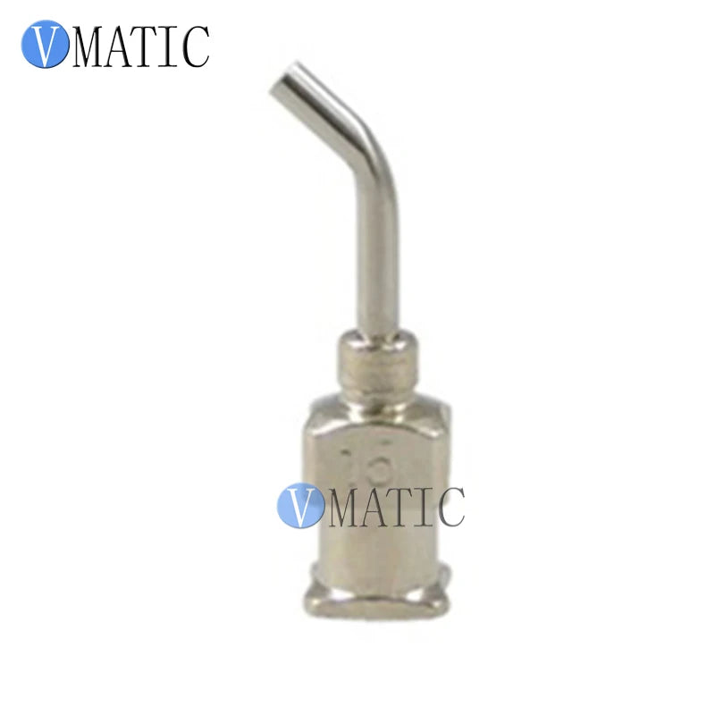 ‌17G(1.07mm) 45° Bent Stainless Steel Needles | 12.7mm(1/2") Length for High-Viscosity Epoxy & Solder Paste (12pcs Pack)‌