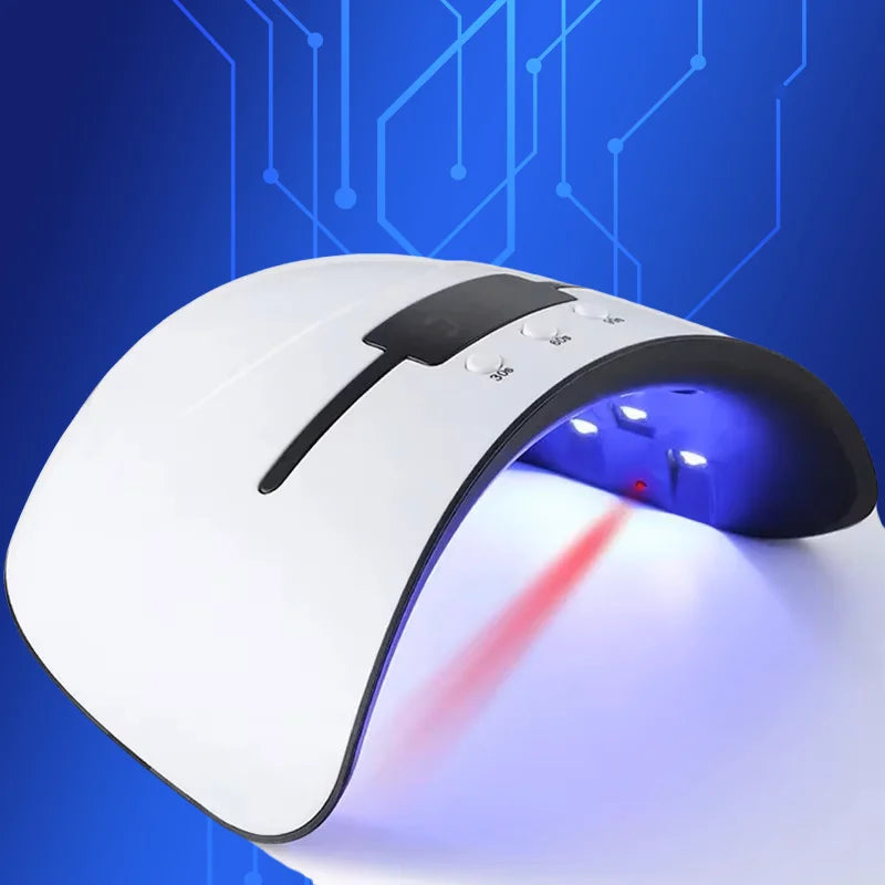 Free Shipping 36W UV LED Nail Lamp Dryer for Gel Polish, Gustala Gel Nail Lamps Dual Light Source LEDs, 3 Timer Setting