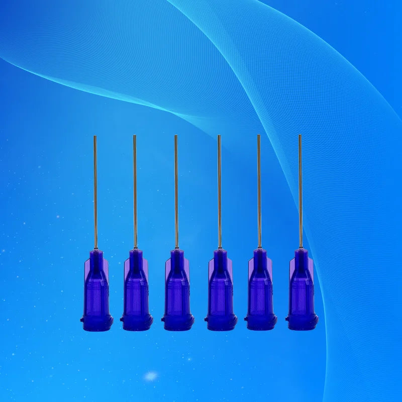 ‌21G Industrial Dispensing Needles 100PCS | Aluminum Mount & Stainless Steel 1" Tube for SMT Free Shipping‌