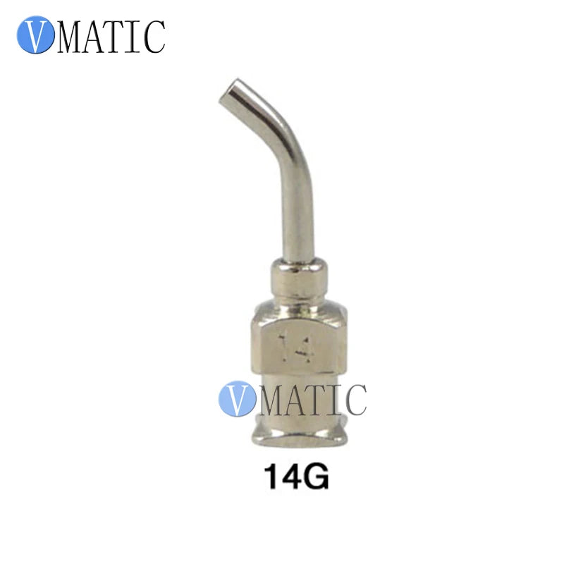 ‌17G(1.07mm) 45° Bent Stainless Steel Needles | 12.7mm(1/2") Length for High-Viscosity Epoxy & Solder Paste (12pcs Pack)‌