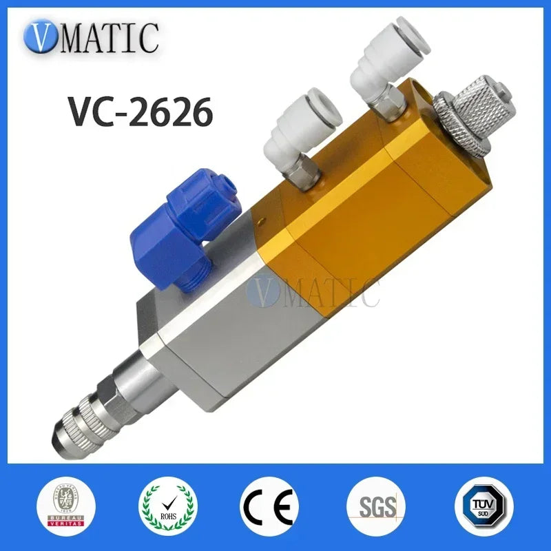 High Quality Air Operated Double Acting Precision Suck Back Epoxy Silicone Resin Glue Dispensing Valve