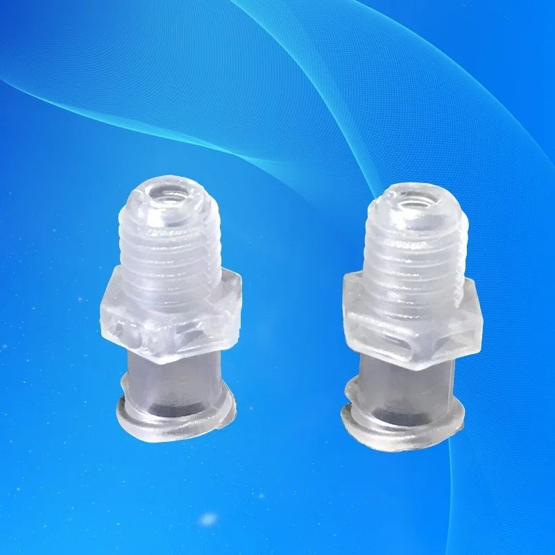 Grade Luer Lock Connectors 100PCS | Sterilizable PP Syringe Fittings (1/4" Screw/M5 Thread) Free Shipping‌