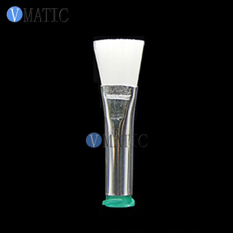 Free Shipping 18G Dispensing Needle Brush Double Screw Thread EFD Soft Brush Flat 11mm Mouth Glue Dispenser Needle Brush
