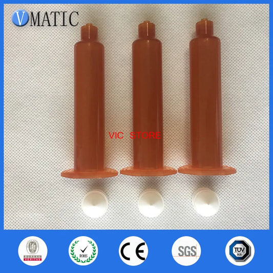 High Quality 30Cc/Ml Us Style Syringe Amber Color Dispensing Syringes Barrel With Piston