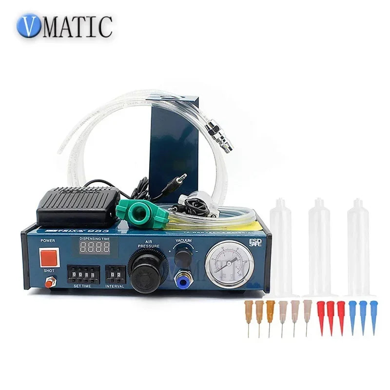 Free Shipping 220V Glue Dispenser Solder Paste Liquid Semi Automatic Dispensing Machine Controlling Dropper