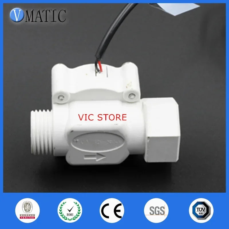 High Quality 10Pcs VC668-B White Color Automatic Plastic Magnetic Oil Signal Electronic Water Flow Switch Sensor
