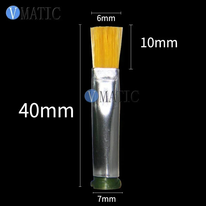 10-Pcs Industrial Dispensing Tips Kit | Multi-Gauge (14G-27G) Flat Brush Applicators for Epoxy & Resin Coating