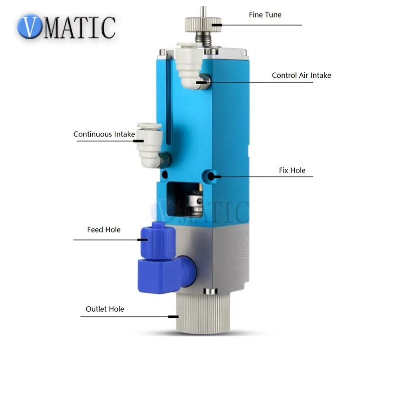 High Quality 2023 New Arrival Big Flow Liquid Dispensing Single UV Glue Silica Gel Needle Off Valve