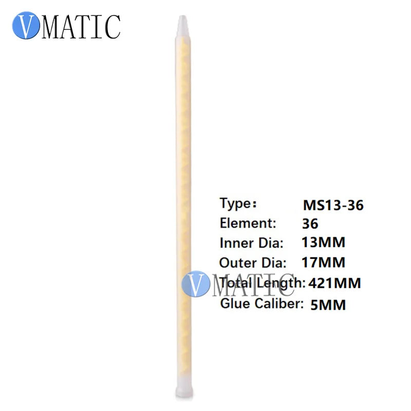 Free Shipping Resin Static Mixer MS13-36 Mixing Nozzles For Duo Pack Epoxies (Yellow Core)