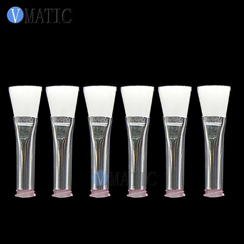High Quality 20G Glue Dispensing Needle Brush Double Screw Thread Needles EFD Soft Flat 10mm Mouth Glue Dispenser Needle Brush