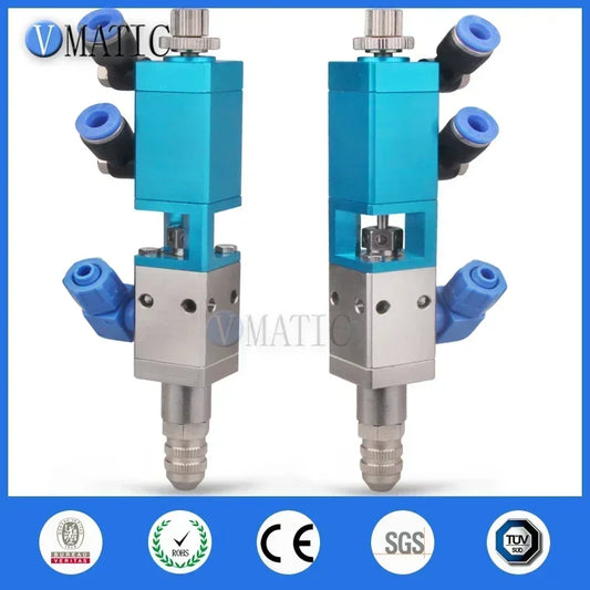 Manual Pneumatic Dispensing Valve - 1/8" NPT for UV Glue & Epoxy - Thumb Push Control, Anti-Drip, Precision Flow - Free Shipping