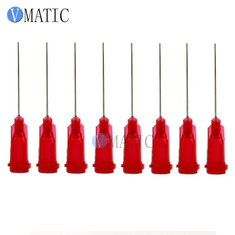 Free Shipping 1'' Inch Tubing Length 25G Stainless Steel Tip Dispensing Needles Syringe Needle Tips Dispenser Needle Tip