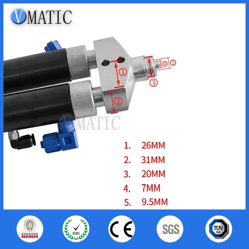 High Quality Big Flow Ab Glue Dispensing Double Action Ratio Rate 1:1 Diaphragm Valve