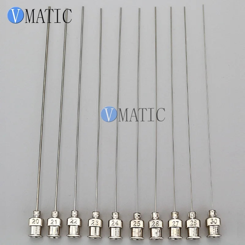 Free Shipping 10Pcs 10G-30G Tube Length 10cm CE Approved Dispensing Metal Stainless Steel Tips 100mm