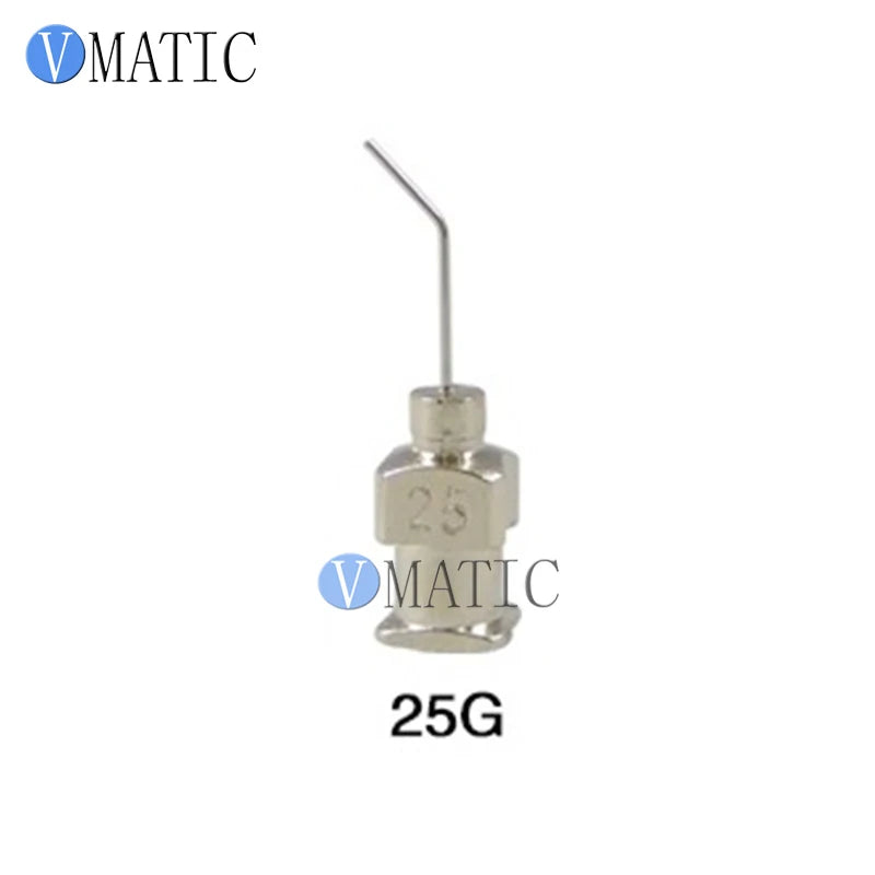 ‌17G(1.07mm) 45° Bent Stainless Steel Needles | 12.7mm(1/2") Length for High-Viscosity Epoxy & Solder Paste (12pcs Pack)‌