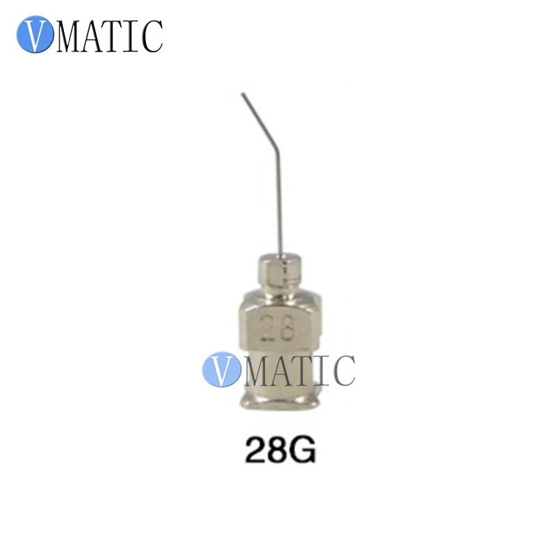 ‌17G(1.07mm) 45° Bent Stainless Steel Needles | 12.7mm(1/2") Length for High-Viscosity Epoxy & Solder Paste (12pcs Pack)‌