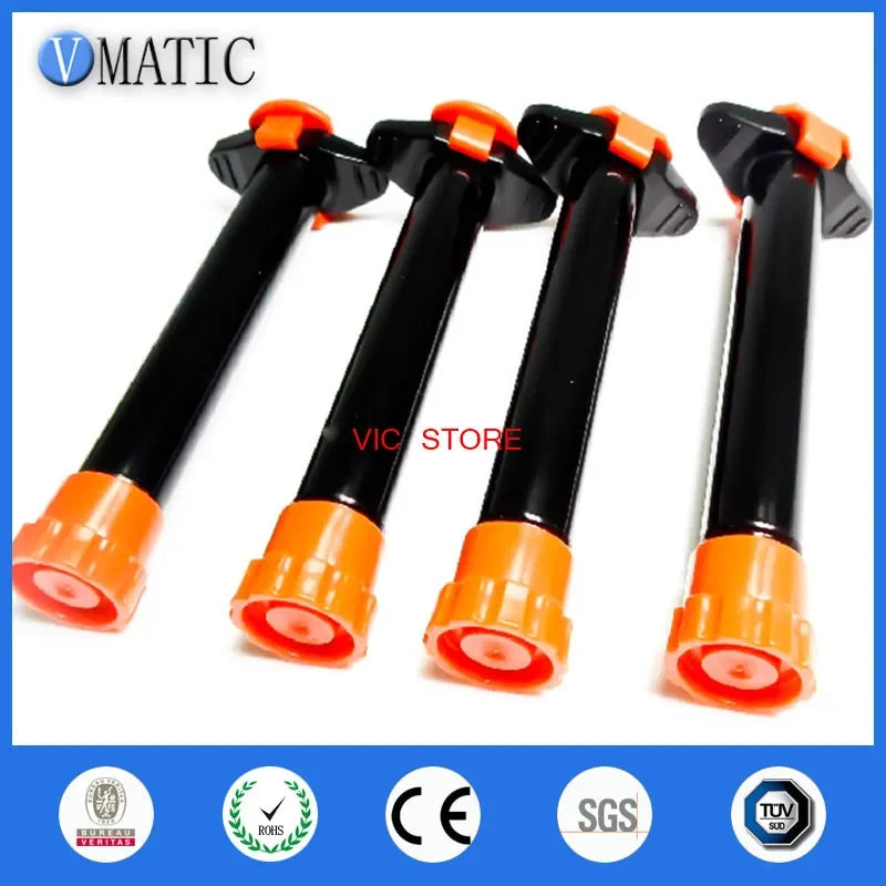 Free Shipping 10cc/ 10ml UV Black Dispensing Syringe Barrel With Caps/stopper Piston And End Cover, No Glue Inside
