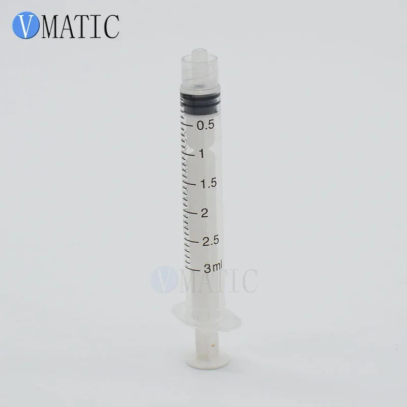 Free Shipping 50Pcs 3ml Dispensing Plastic Liquid Dispenser Syringe