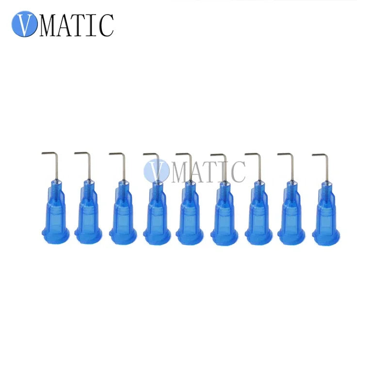 Free Shipping 100Pcs 22G Blue 0.5'' 90 Degree Bent Olive Luer Lock Polypropylene Hub Needle 1/2 Inch