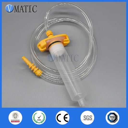 Free Shipping Glue Liquid Fluid Dispensing 5 10 30 55 Cc / Ml Pneumatic Syringe Barrel Valve Fitting Adapter Set With Needle