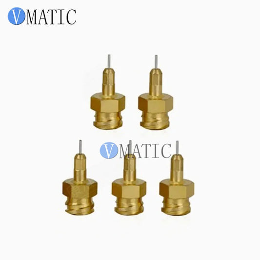 Free Shipping Luer Style Solid Brass Hot Glue Nozzle - Precision Anti-Drip Tip for Universal Glue Guns x 1pc