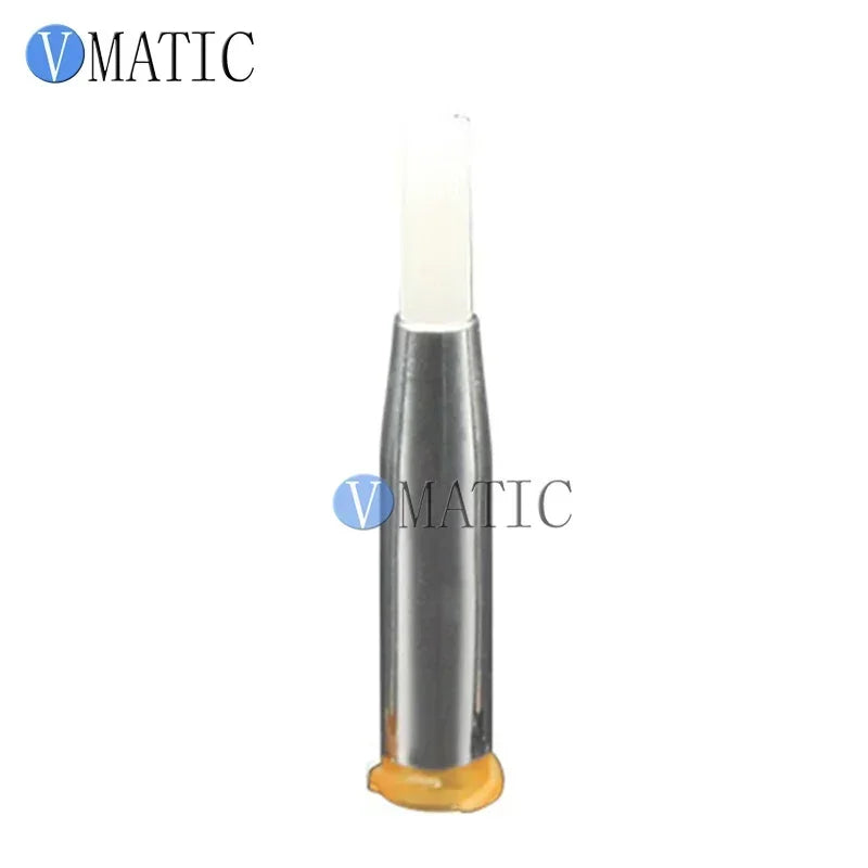 21G(0.72mm) x 4mm Bent Tip | EFD-Compatiable Soft Round Mouth with PTFE Coating for Silicone & UV Resin