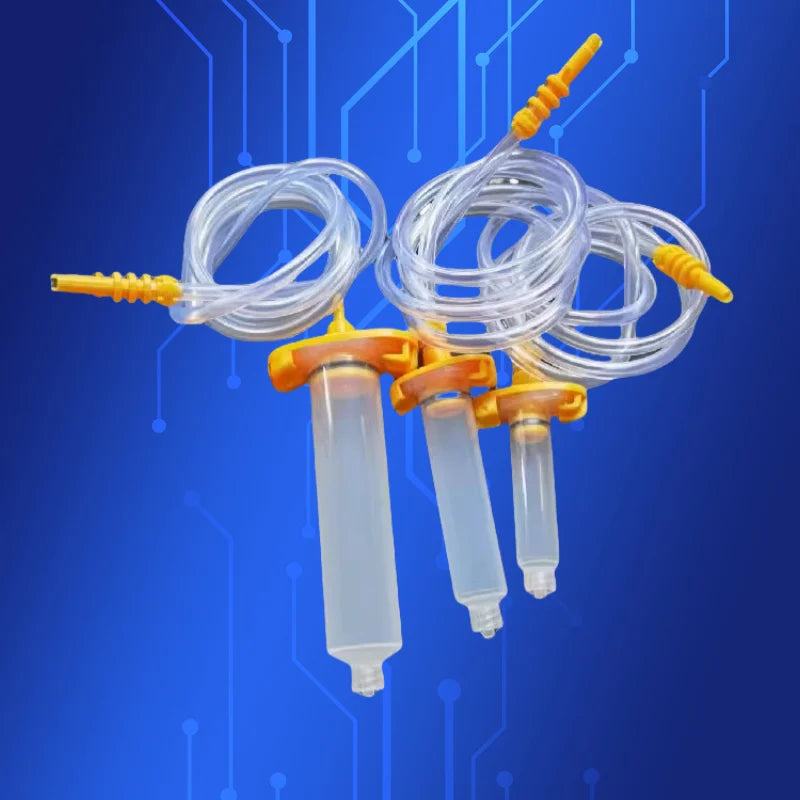 Pneumatic Dispensing Syringe Kit with Luer Lock Adapter | Solder Paste & Epoxy Applicator for Electronics Assembly