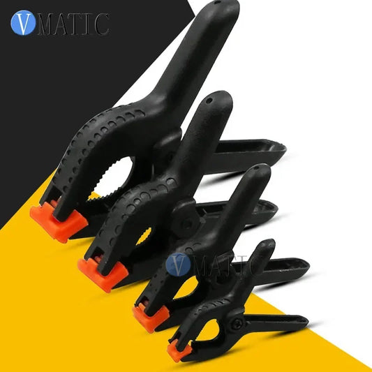 Wholesales 2-9 Inch Spring Clamp Woodworking Tools Plastic Nylon Clamps For Woodworking Spring Clip Photo Studio Background