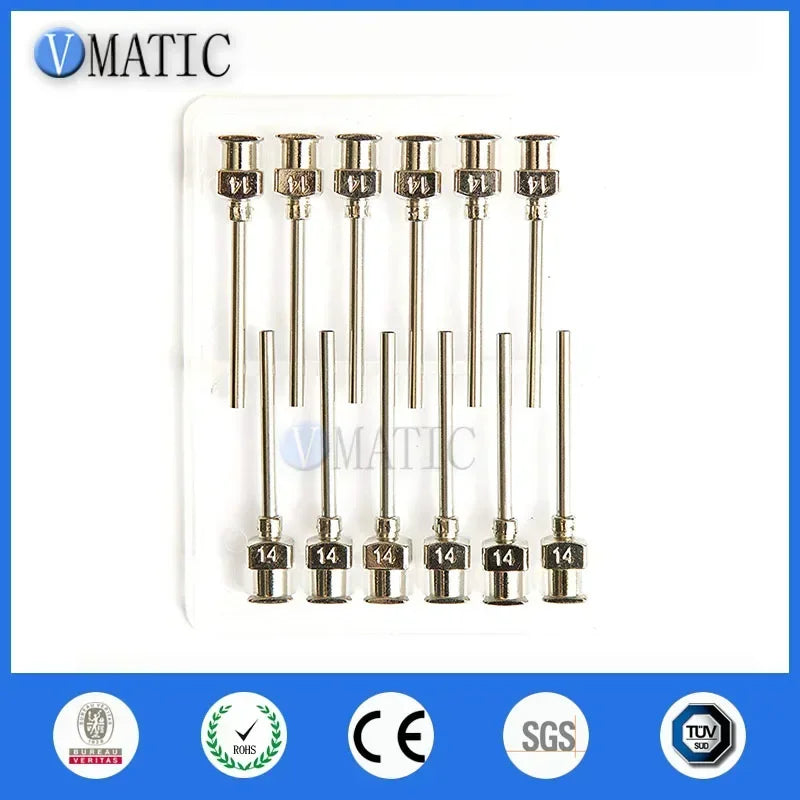 Free Shipping 12Pcs 1 Inch Tip Length 14G Metal Tips