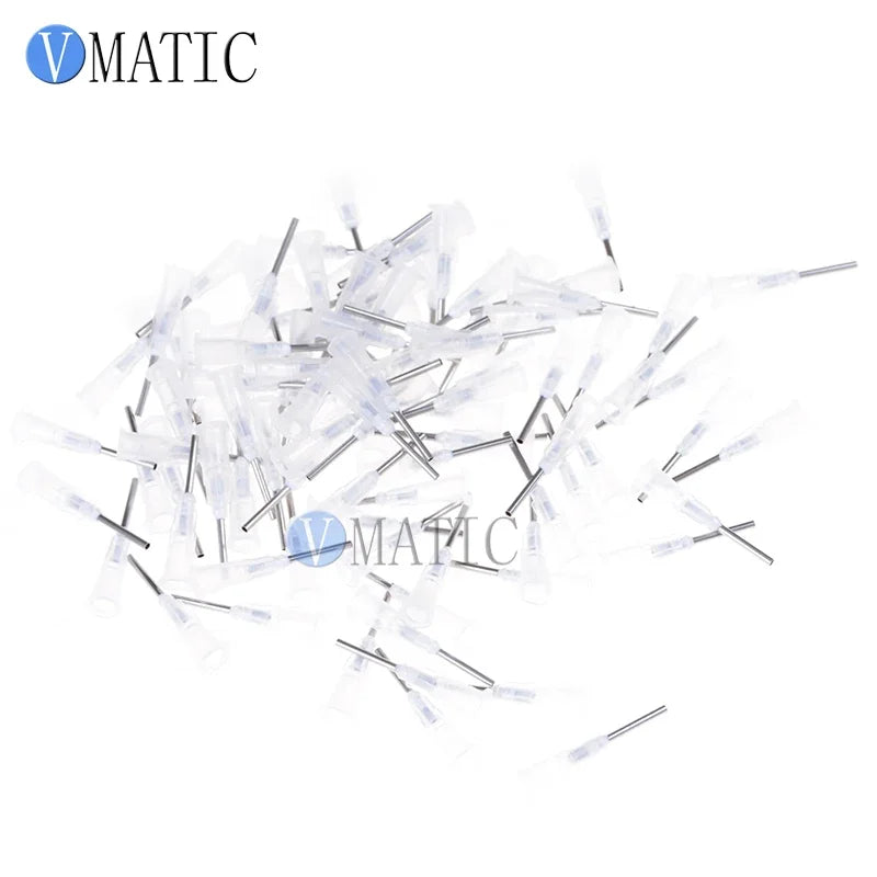 Free Shipping 1/2 Inch Blunt Glue Adhesive Fluid Dispensing Stainless Steel Syringe Needle Tips
