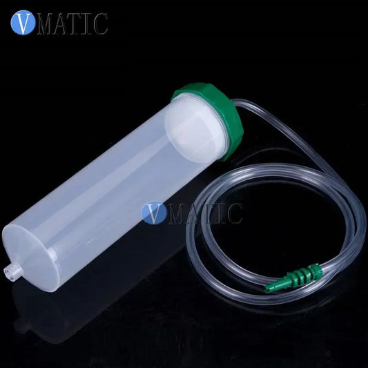 Free Shipping Luer Lock Tip Liquid Dispensing Pneumatic Syringe Barrel 300 Ml 300 Cc With Piston & Adapter
