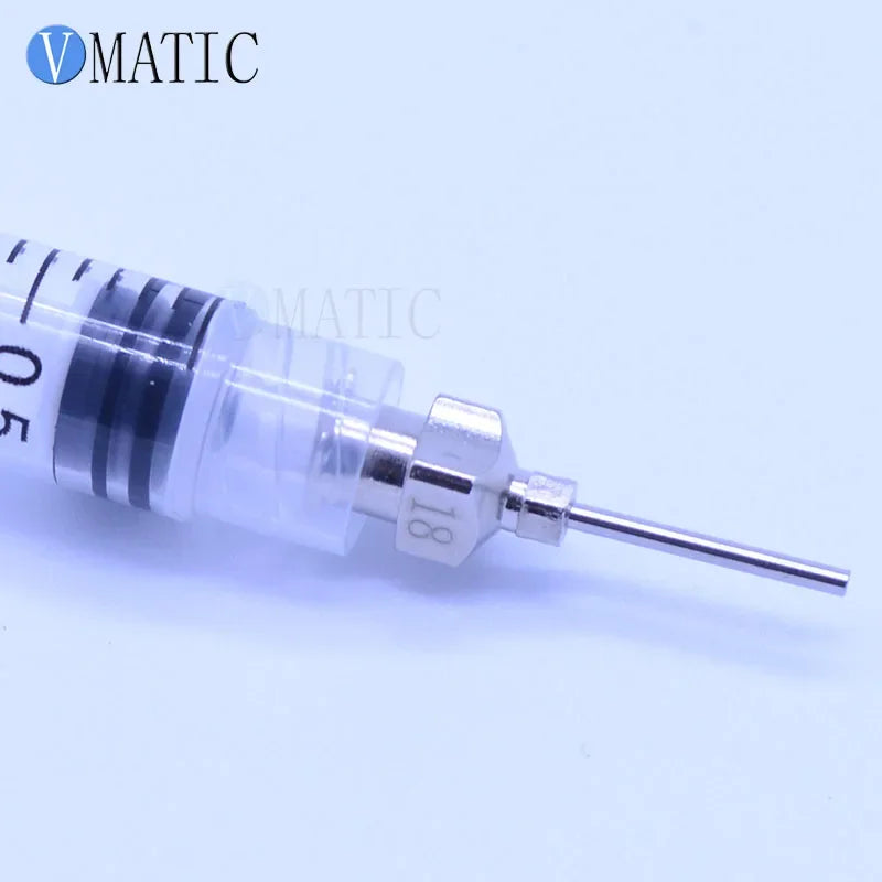 Free Shipping 12Pcs 0.5 Inch Tip Length 18G Stainless Steel Syringe Needle 1/2 Inch